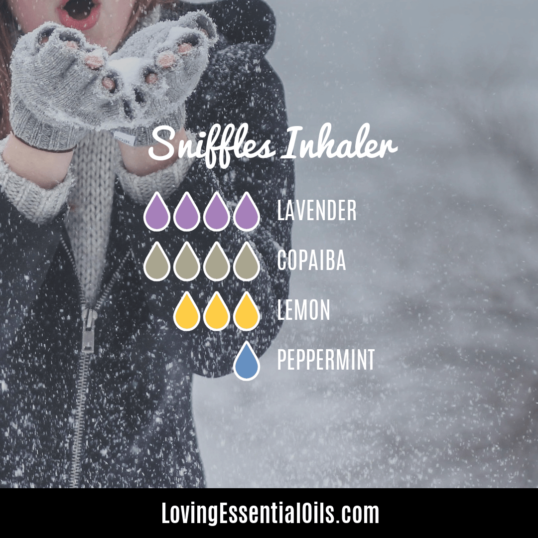 Lavender and lemon essential oils - Sniffles Inhaler by Loving Essential Oils