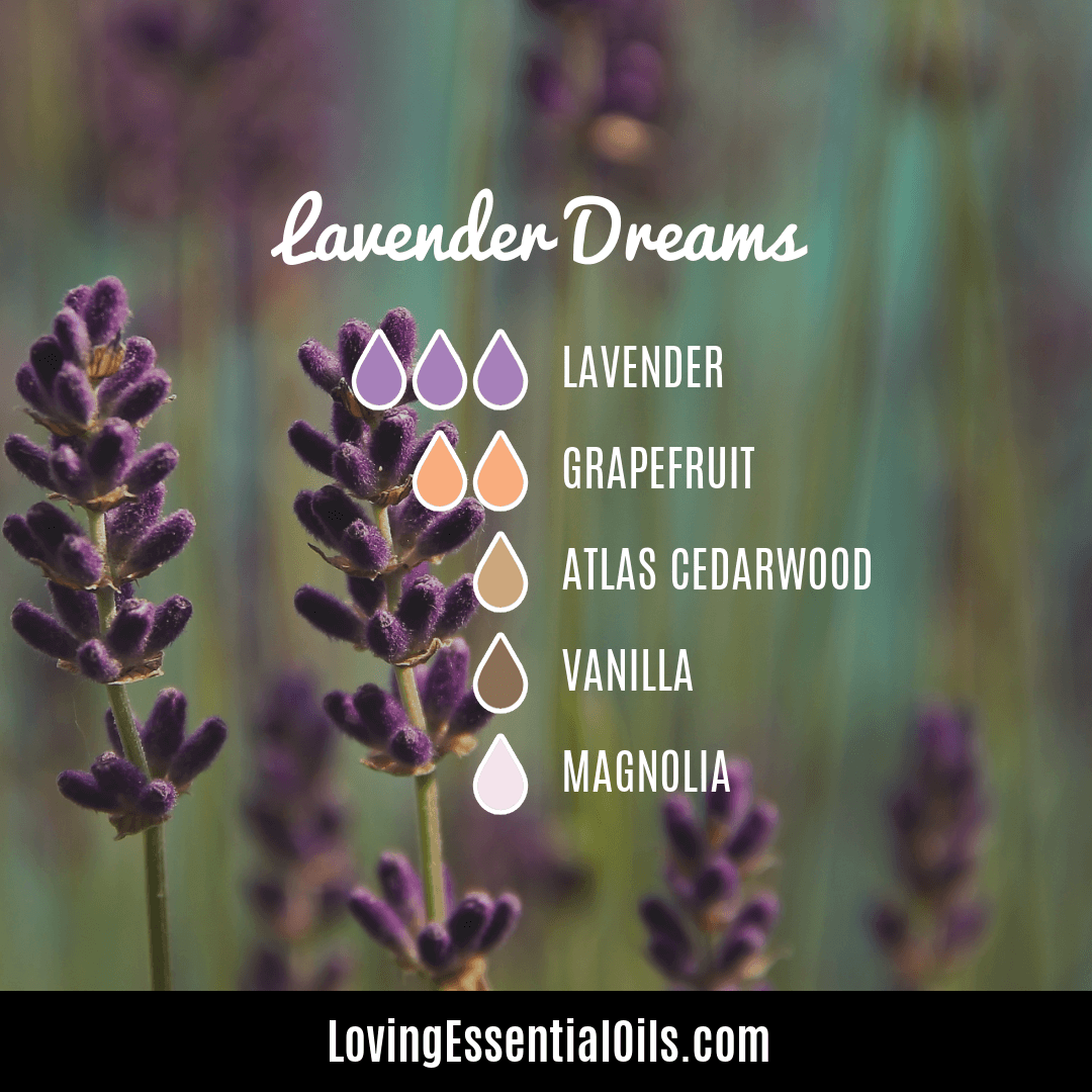 Lavender and magnolia essential oil recipes by Loving Essential Oils
