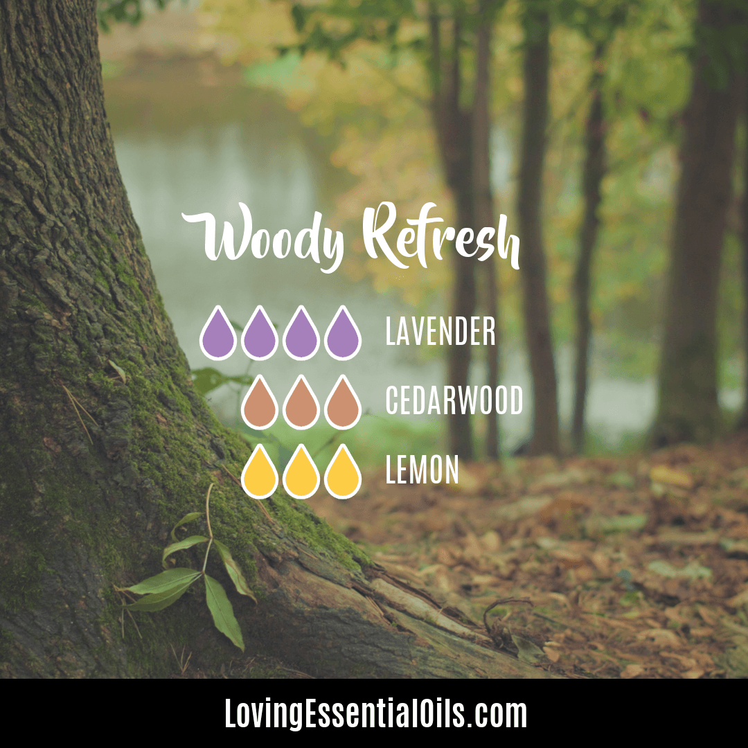 Lemon and lavender oil blends - Woody Refresh