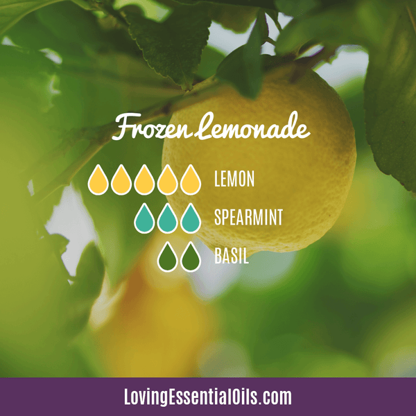 Lemonade Essential Oil Blends by Loving Essential Oils | Frozen Lemonade with spearmint and basil