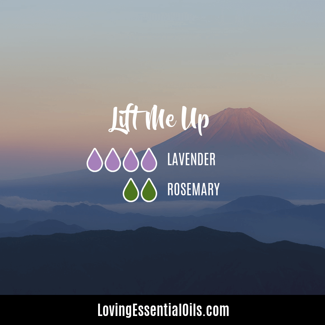 Lift me up diffuser blend with lavender and rosemary by Loving Essential Oils