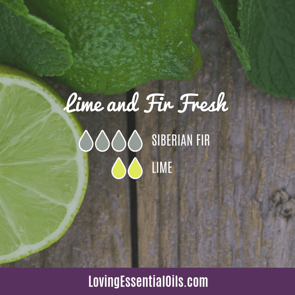 Lime and fir essential oil blend by Loving Essential Oils