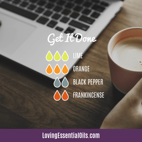 Diffuser Recipes with Lime by Loving Essential Oils | Get it Done with lime, orange, black pepper, and frankincense
