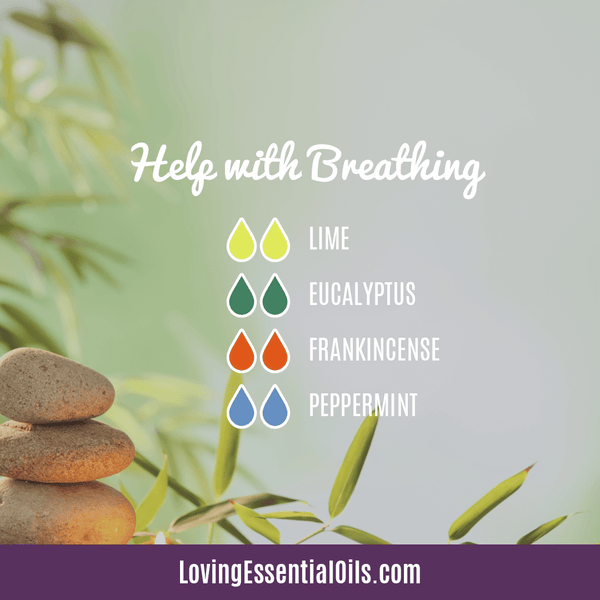 Lime Essential Oil Diffuser Blends by Loving Essential Oils | Help with Breathing with lime, eucalyptus, frankincense, and peppermint