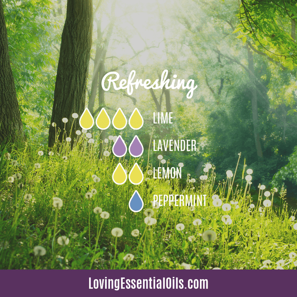 Lime Diffuser Blends by Loving Essential Oils | Refreshing with lime, lavender, lemon and peppermint