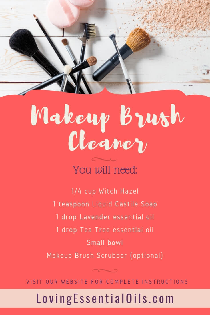 Essential Oil Makeup Brush Cleaner (Simple Yet Effective!) by Loving Essential Oils 