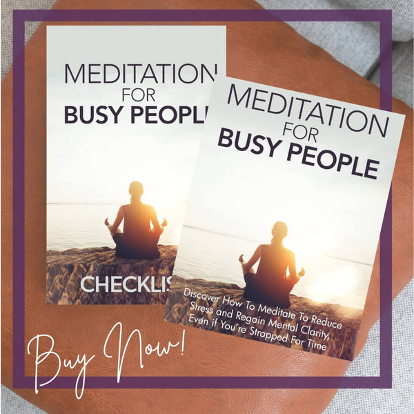 How To Meditate If You're Busy Guide for Sale by Loving Essential Oils