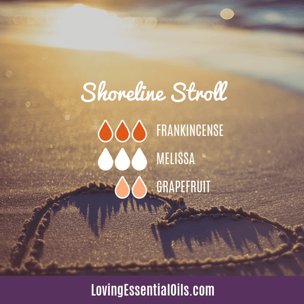 Melissa Diffuser Blend - Shoreline Stroll by Loving Essential Oils - Frankincense, melissa, and grapefruit