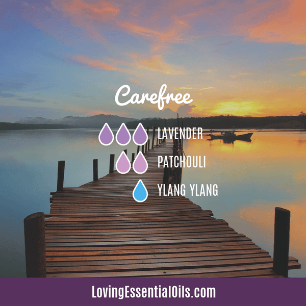 Peace and Calm Diffuser Blend by Loving Essential Oils with lavender, patchouli and ylang ylang