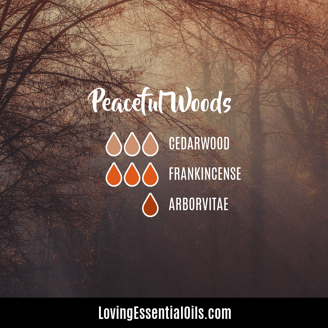 Peaceful Woods Diffuser Blend Recipe by Loving Essential Oils