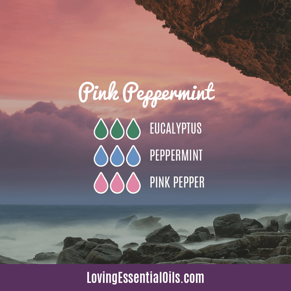 Pink Pepper Diffuser Blend - Pink Peppermint with eucalyptus, peppermint, and pink pepper essential oil