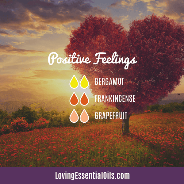 Positive feelings essential oil blend for kids by Loving Essential Oils with bergamot, grapefruit, and frankincense