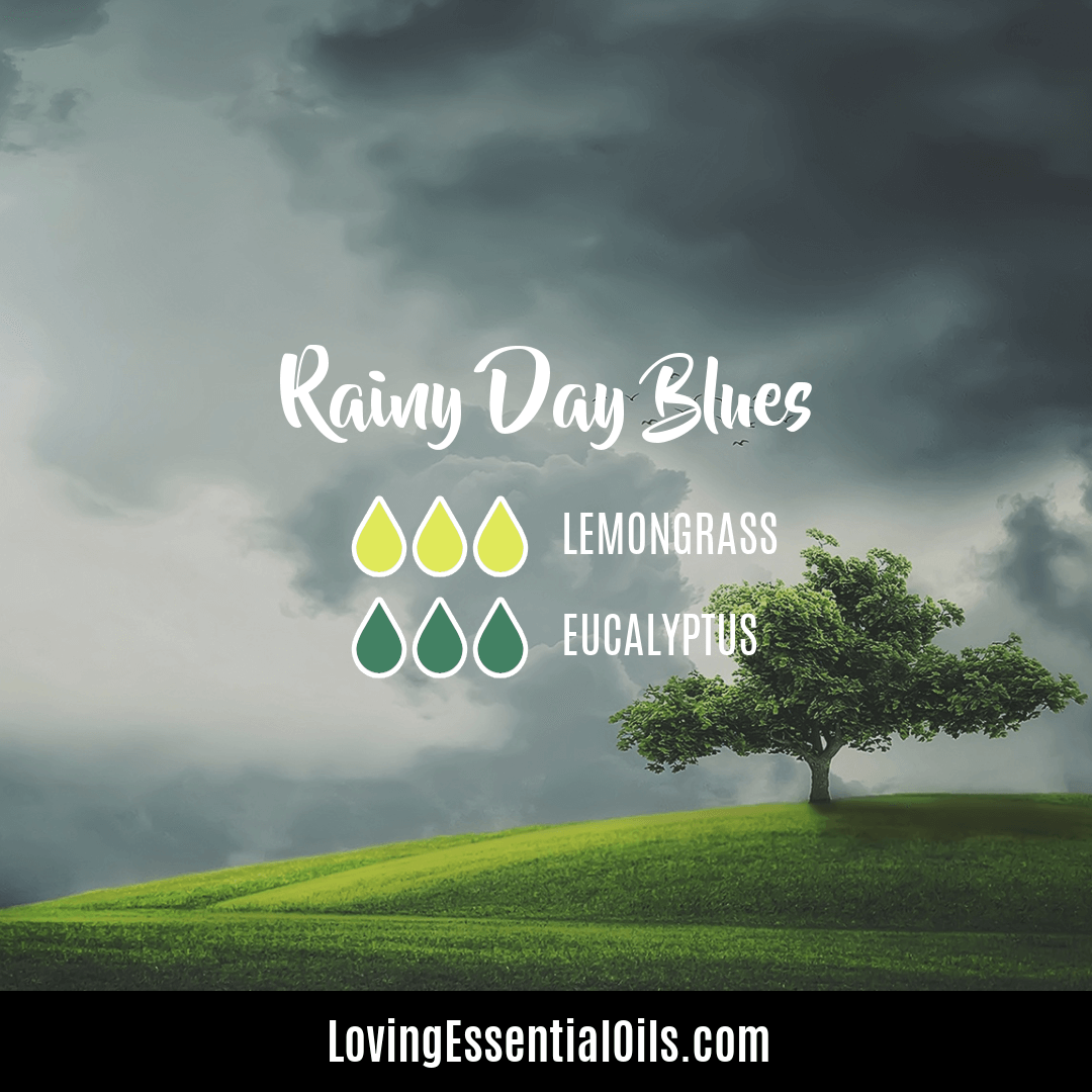 Rainy day blues diffuser blend by Loving Essential Oils