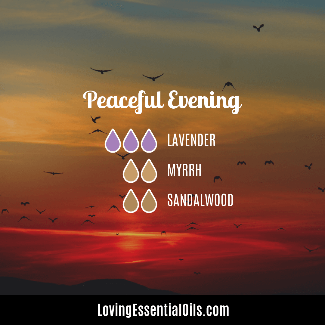 Sandalwood and lavender essential oil blend - Peaceful Evening by Loving Essential Oils