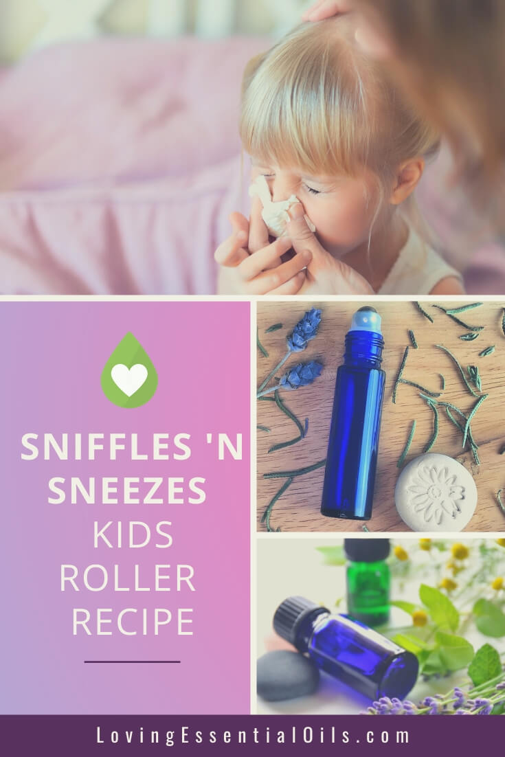 Sniffles 'n Sneezes Kids Roller Blend - Essential Oils for Runny Nose by Loving Essential Oils