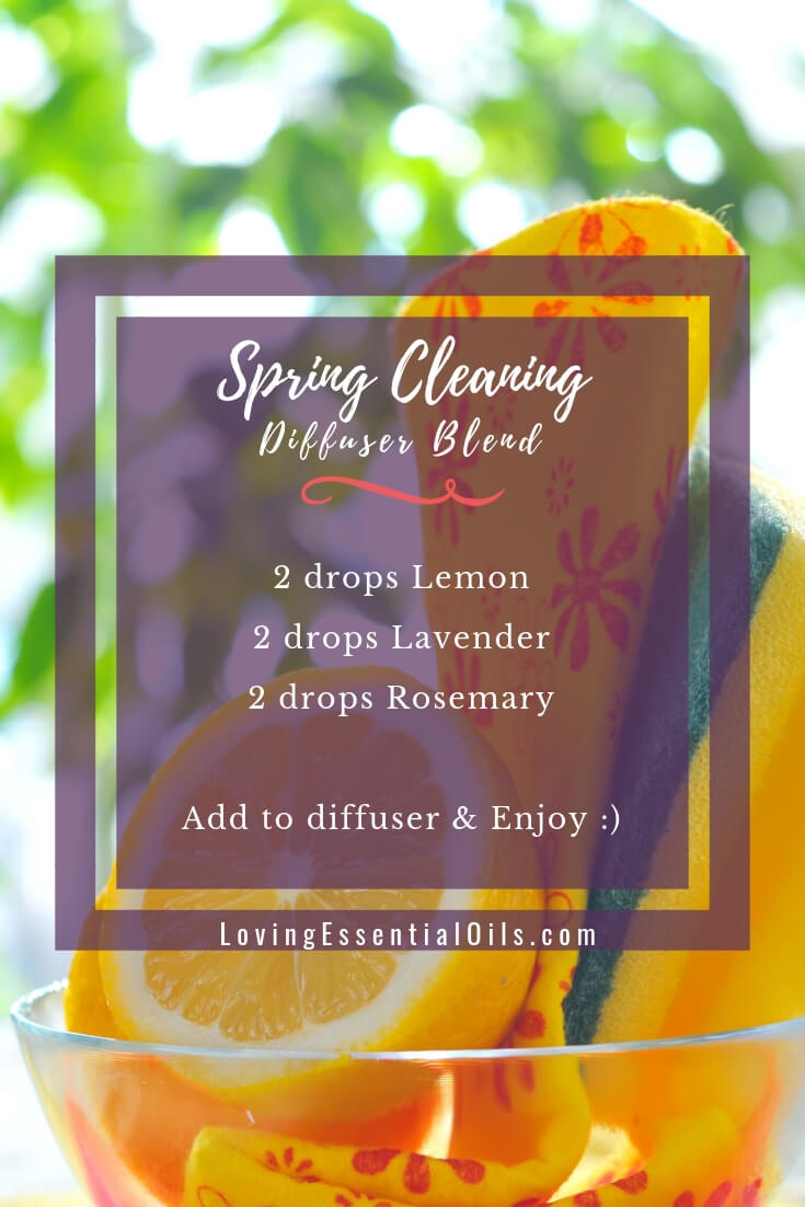 Spring Cleaning Essential Oils Diffuser Blend with Lemon Oil