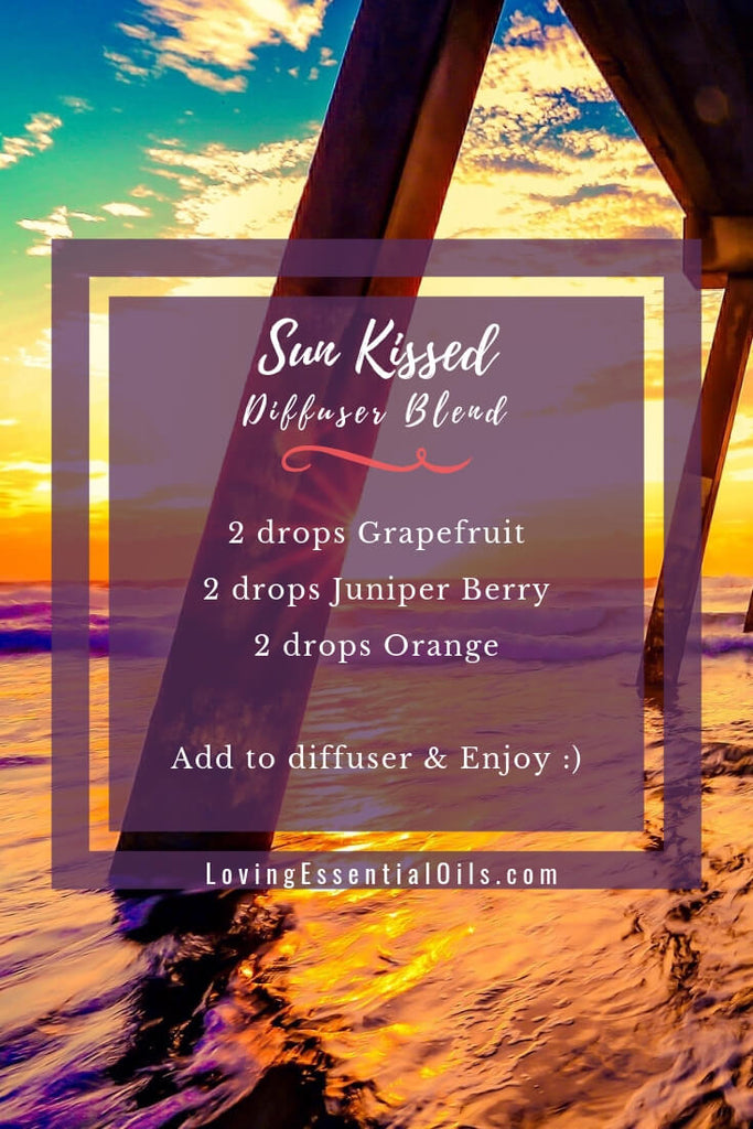 Sun Kissed Diffuser Blend For Uplifiting by Loving Essential Oils | Grapefruit, juniper berry & orange essential oil