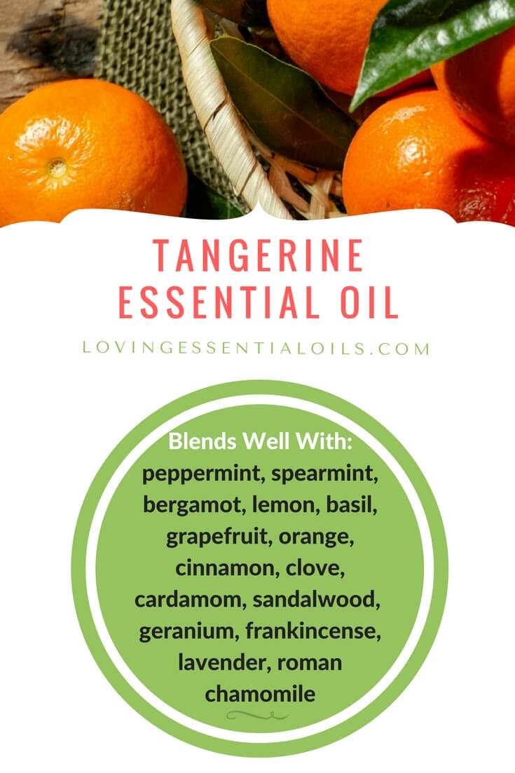 Tangerine essential oil blends well with by Loving Essential Oils