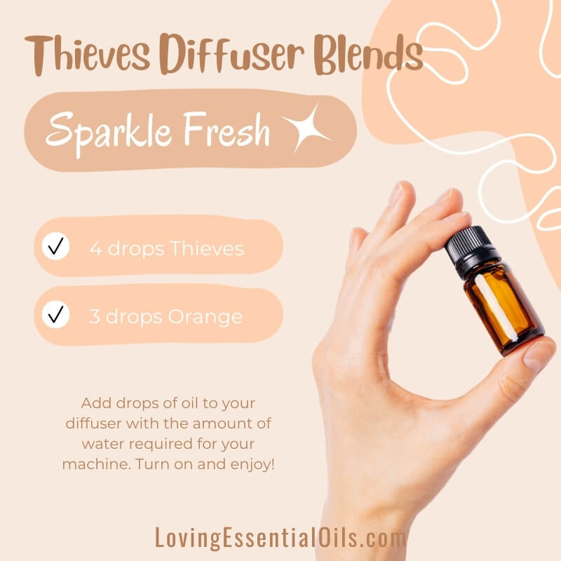 Thieves Oil Blends for Diffuser - Sparkle Fresh by Loving Essential Oils