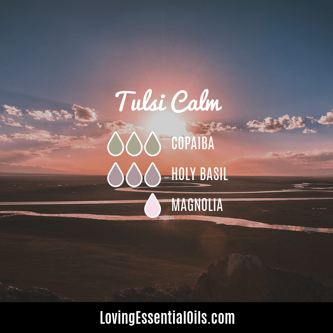 Tulsi Diffuser Blends - Tulsi Calm with holy basil, copaiba and magnolia