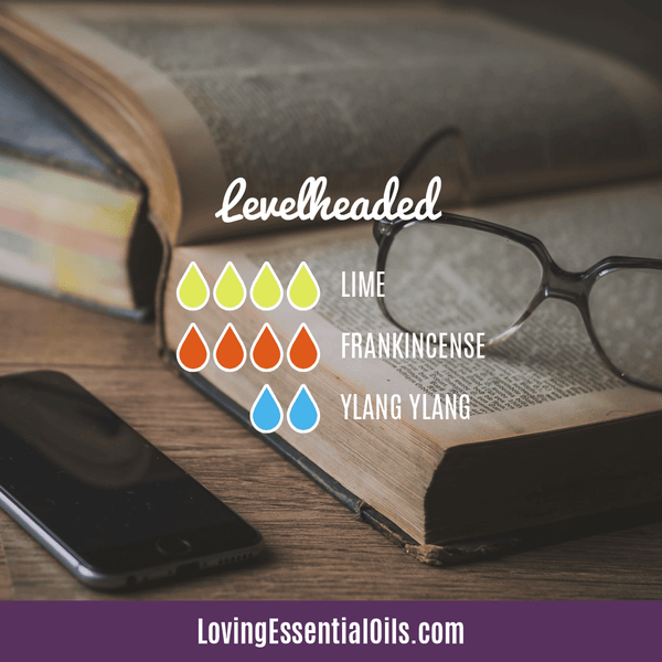 Ylang Ylang Essential Oil in Diffuser by Loving Essential Oils - Levelheaded with lime, frankincense, and ylang ylang