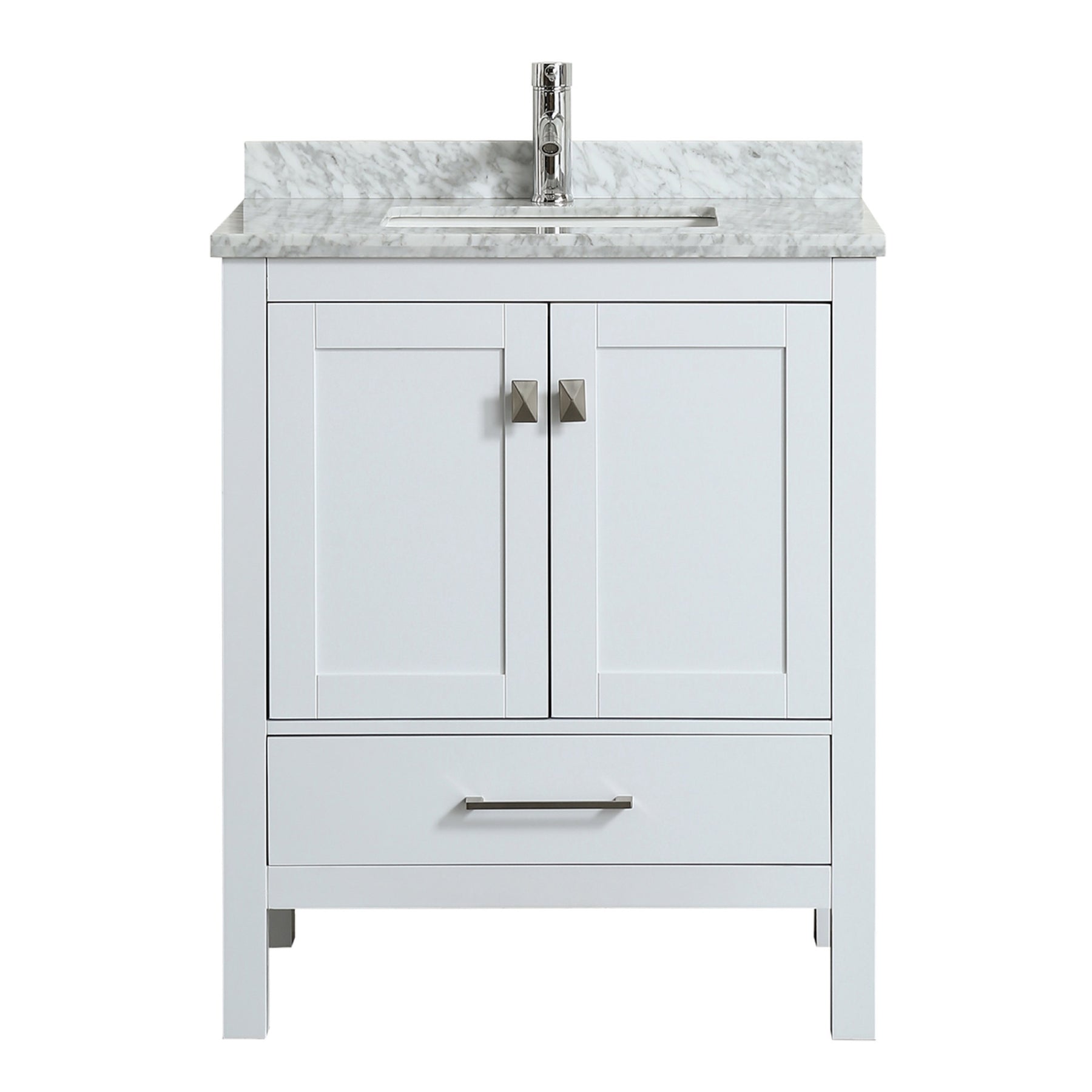 Eviva Tvn414 30x18wh London 30 Transitional White Bathroom Vanity