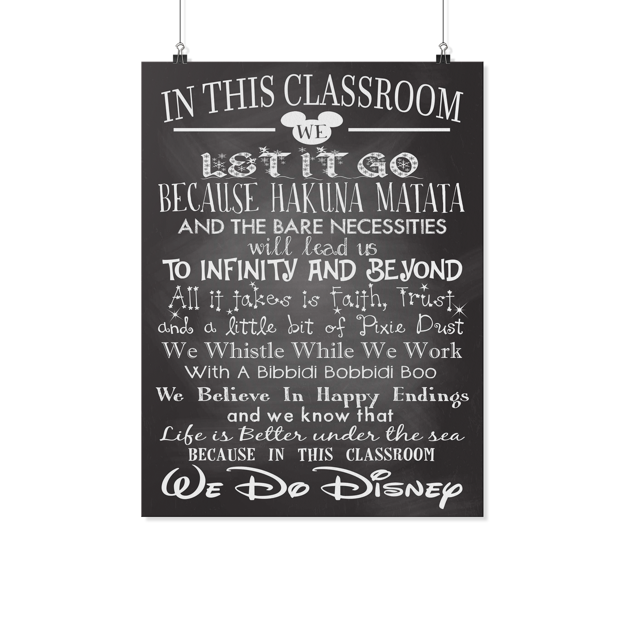 In This Classroom We Do Disney Teacher Poster – TeesSmart