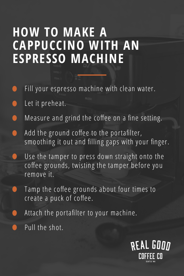 How to Make a Cappuccino With an Espresso Machine