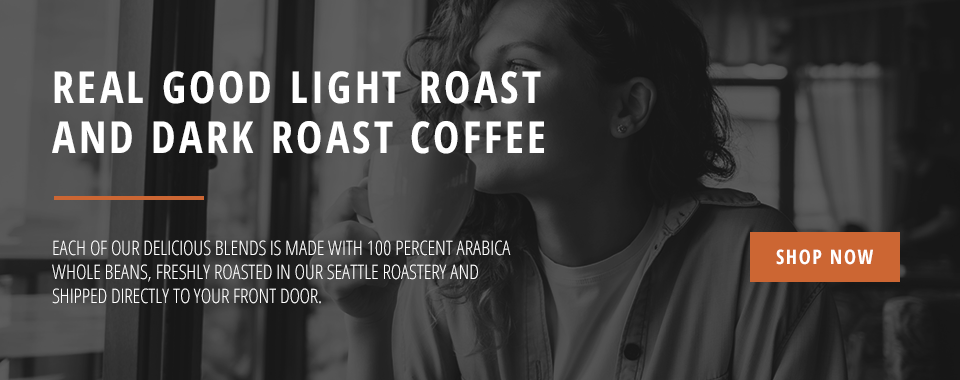 Real Good Light Roast and Dark Roast Coffee