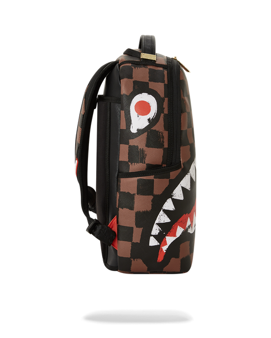 Sprayground Tri Split Monte Carlo Mens Backpack (Red)