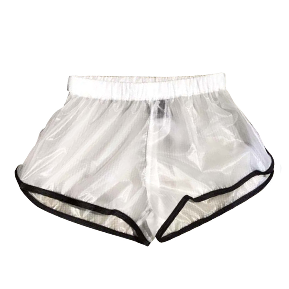 BOHO: TRANSLUCENT CLEAR SHORTS – 85 86 eightyfiveightysix