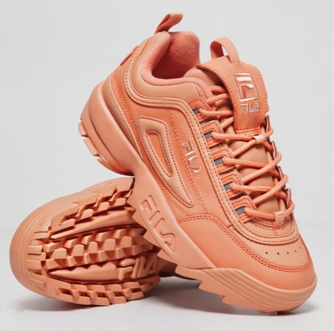 neon orange fila shoes