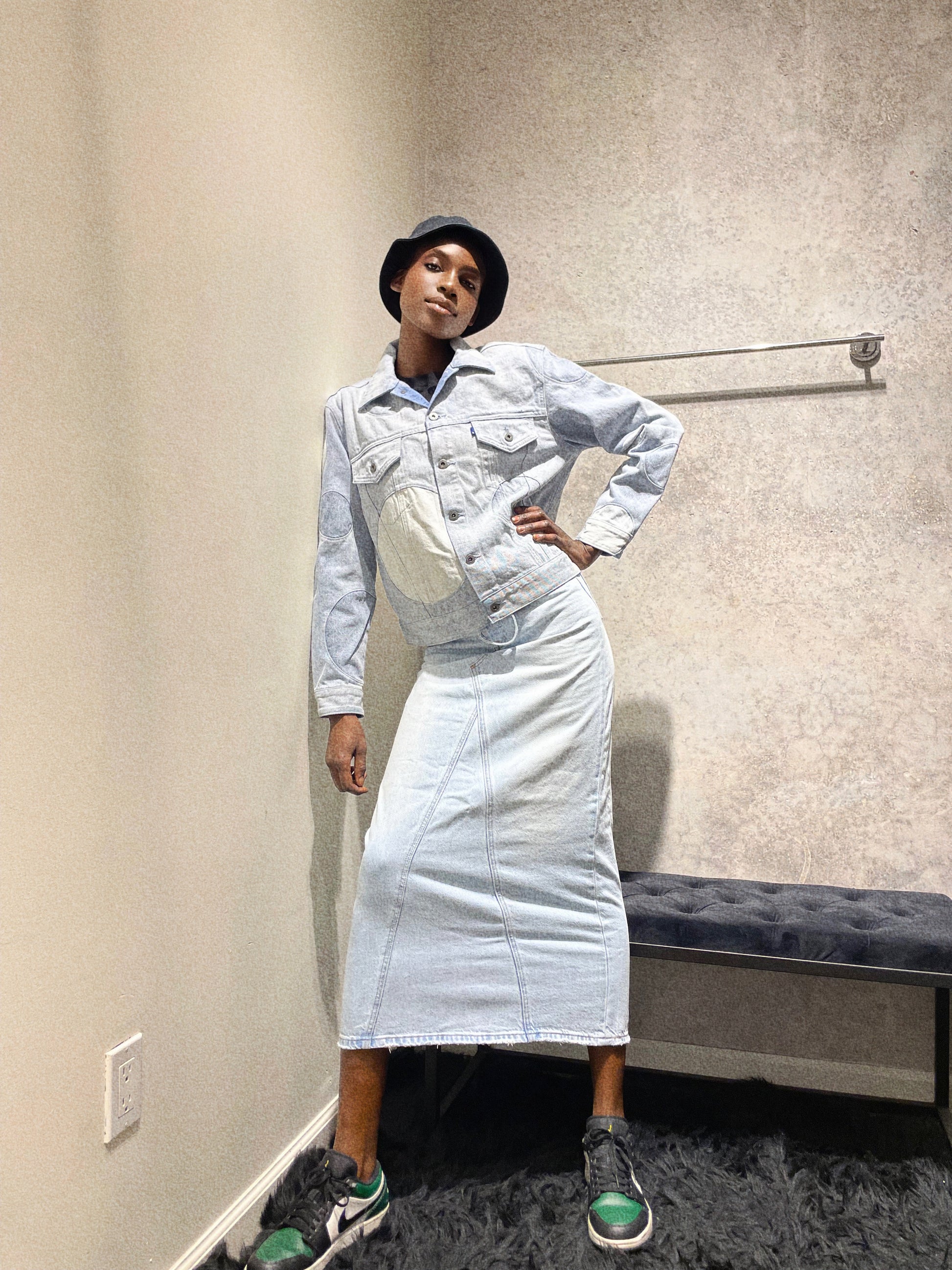 LEVIS: Women's Iconic Paneled Denim Maxi Skirt – 85 86 eightyfiveightysix