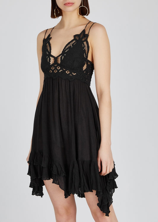 BE MY MINI SLIP DRESS