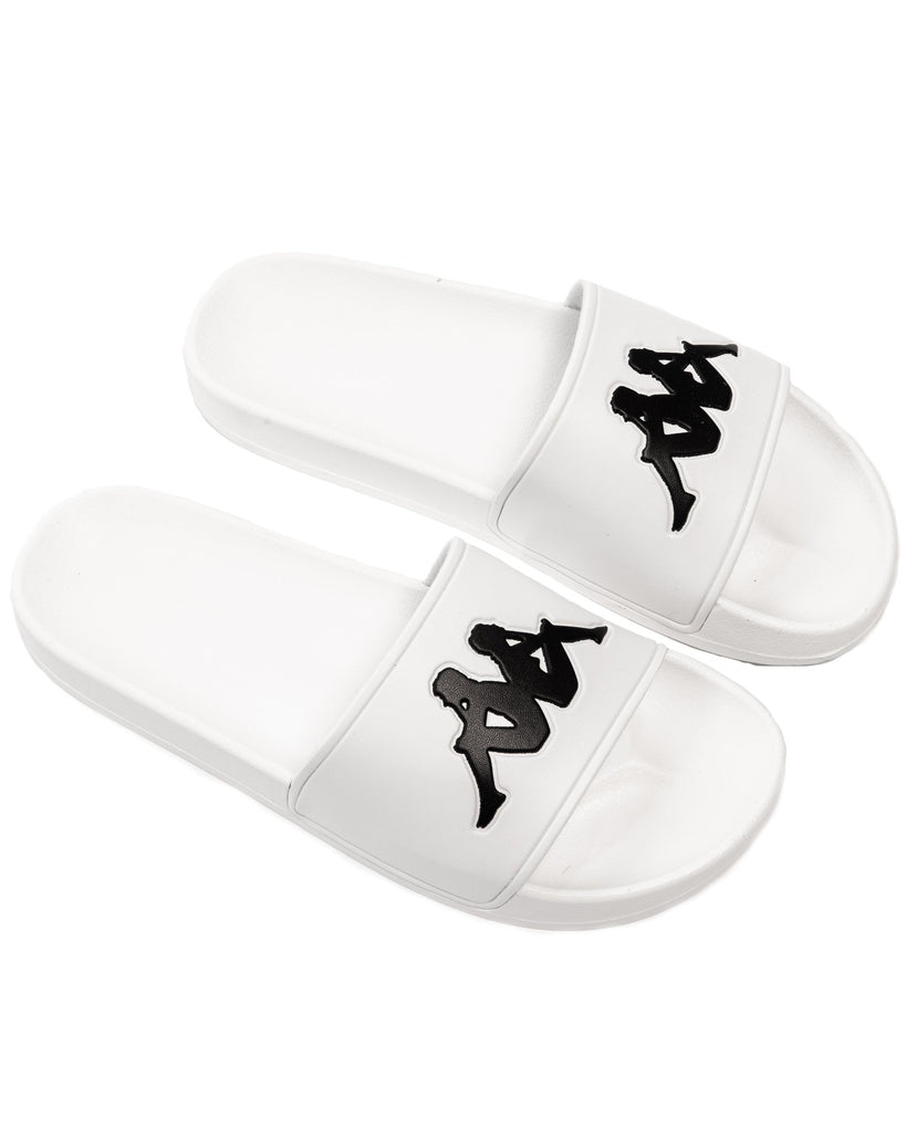 white slide on shoes