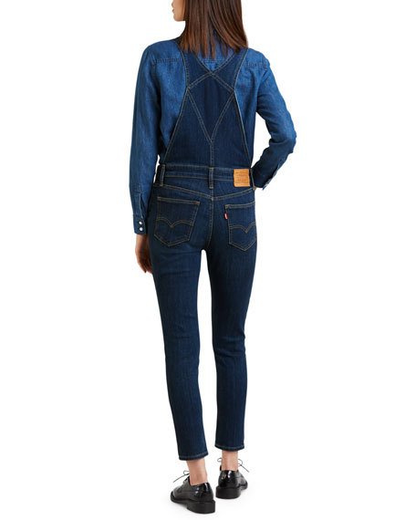 levi's skinny denim overalls