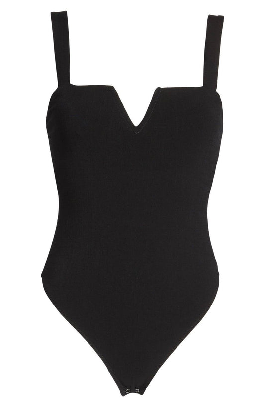 8586: STRAPLESS TUBE THONG BODYSUIT