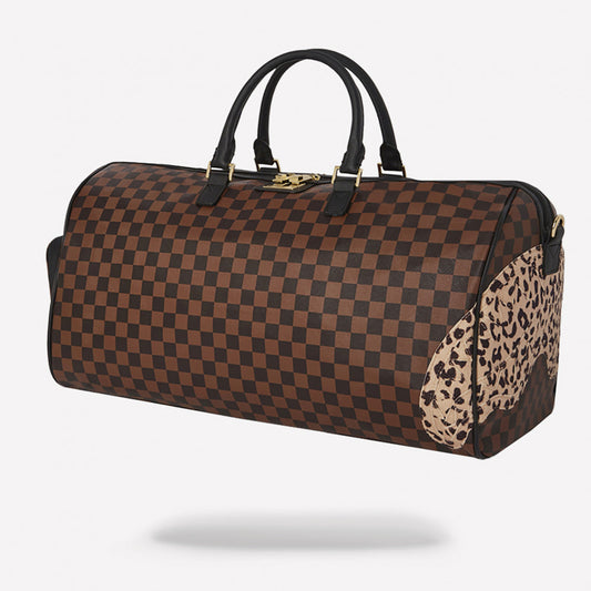 SPRAYGROUND: TRIPPY HENNY BROWN DUFFLE BAG – 85 86 eightyfiveightysix