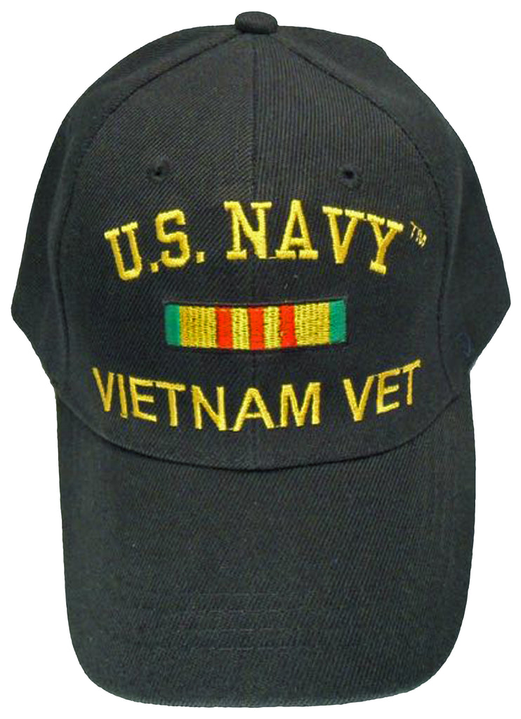 US Navy Vietnam Veteran Baseball Cap Black Military Hat for Men Women ...