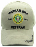 Vietnam ERA Army Veteran Hat Military Baseball Cap, Mens Womens, Tan