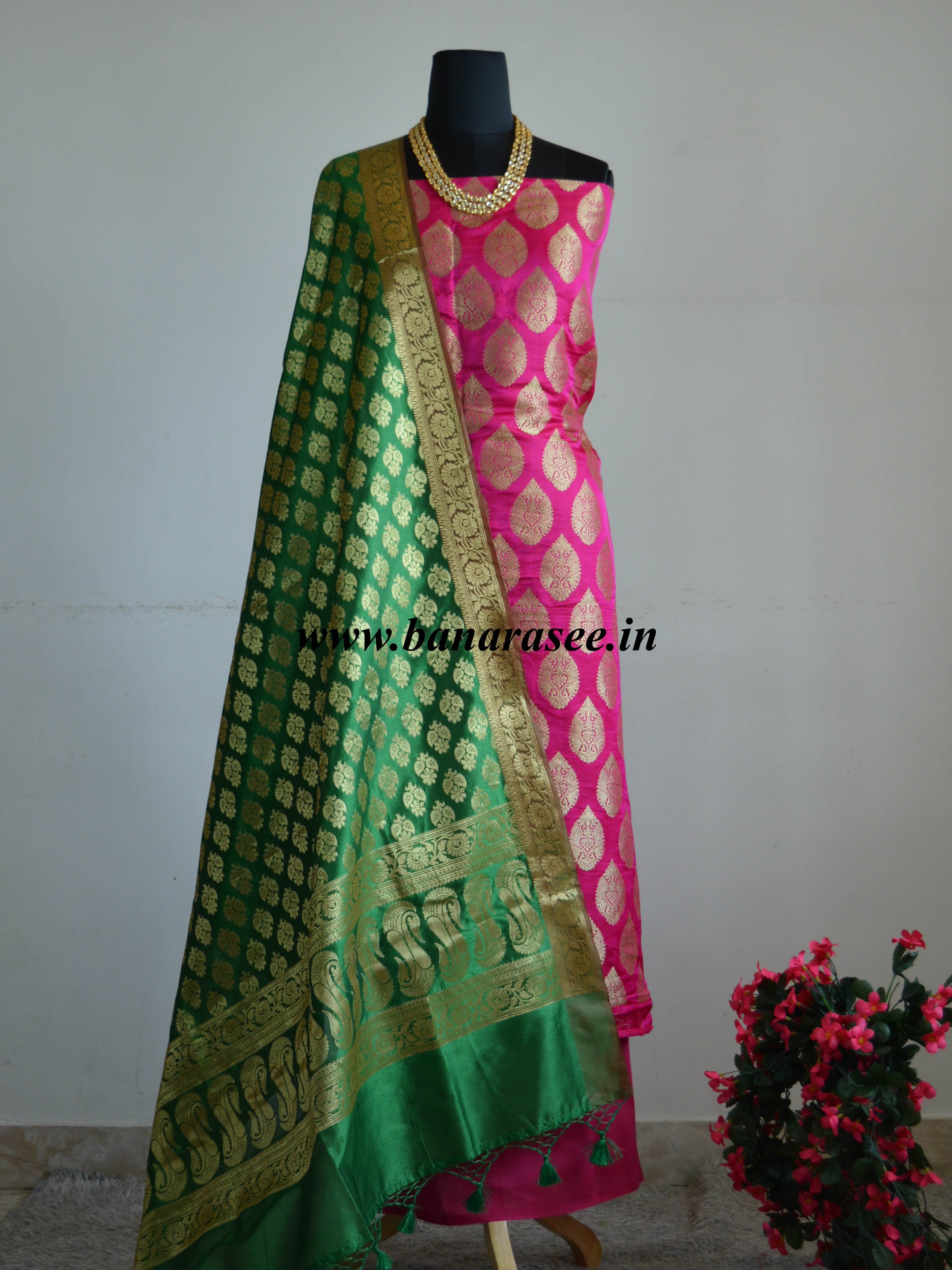 brocade salwar suit