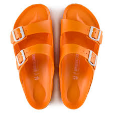 orange birkenstock eva