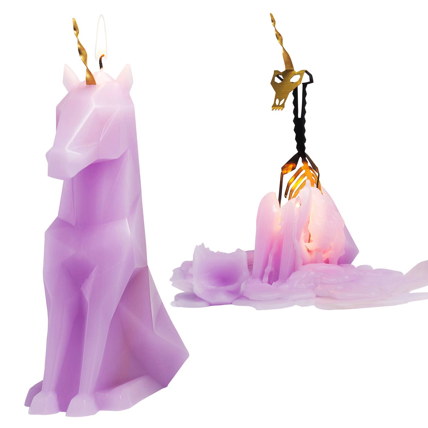 PyroPet Einer Lilac Unicorn Candle