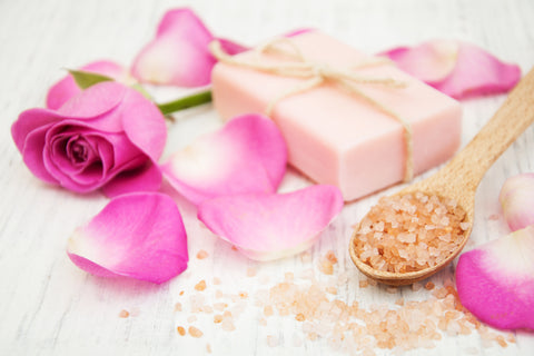 Natural bar soap with rose petals - Soap.CLub