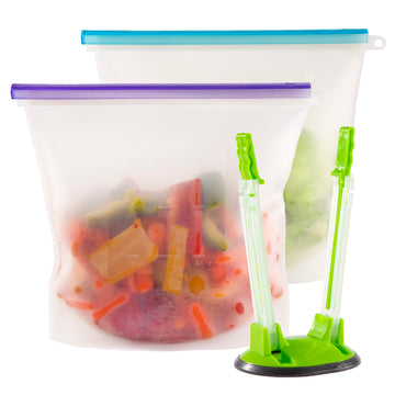 WeeSprout Glass Cups With Lids & Straws, Spill-Resistant Smoothie