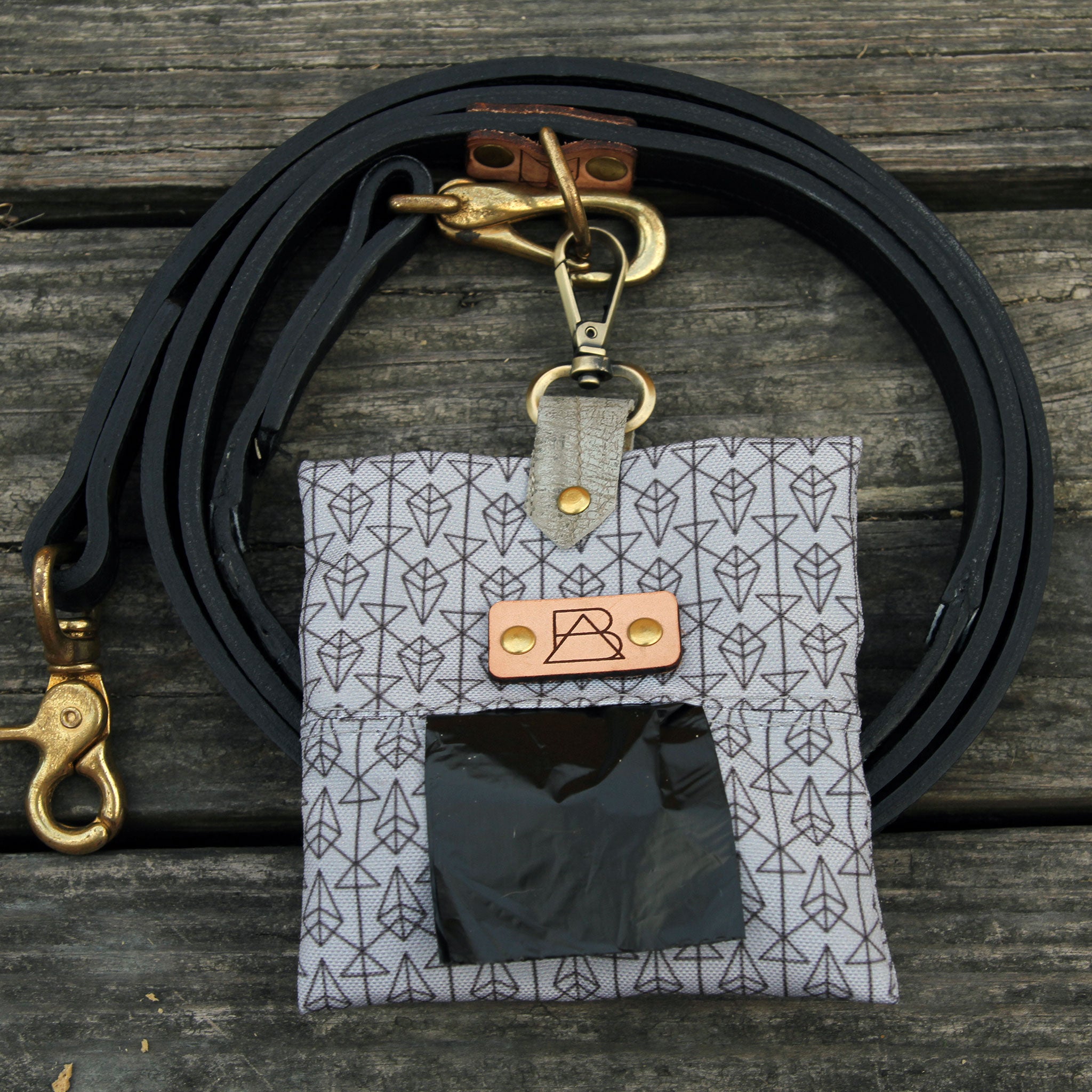 Grey Diamond Dog Poop Bag