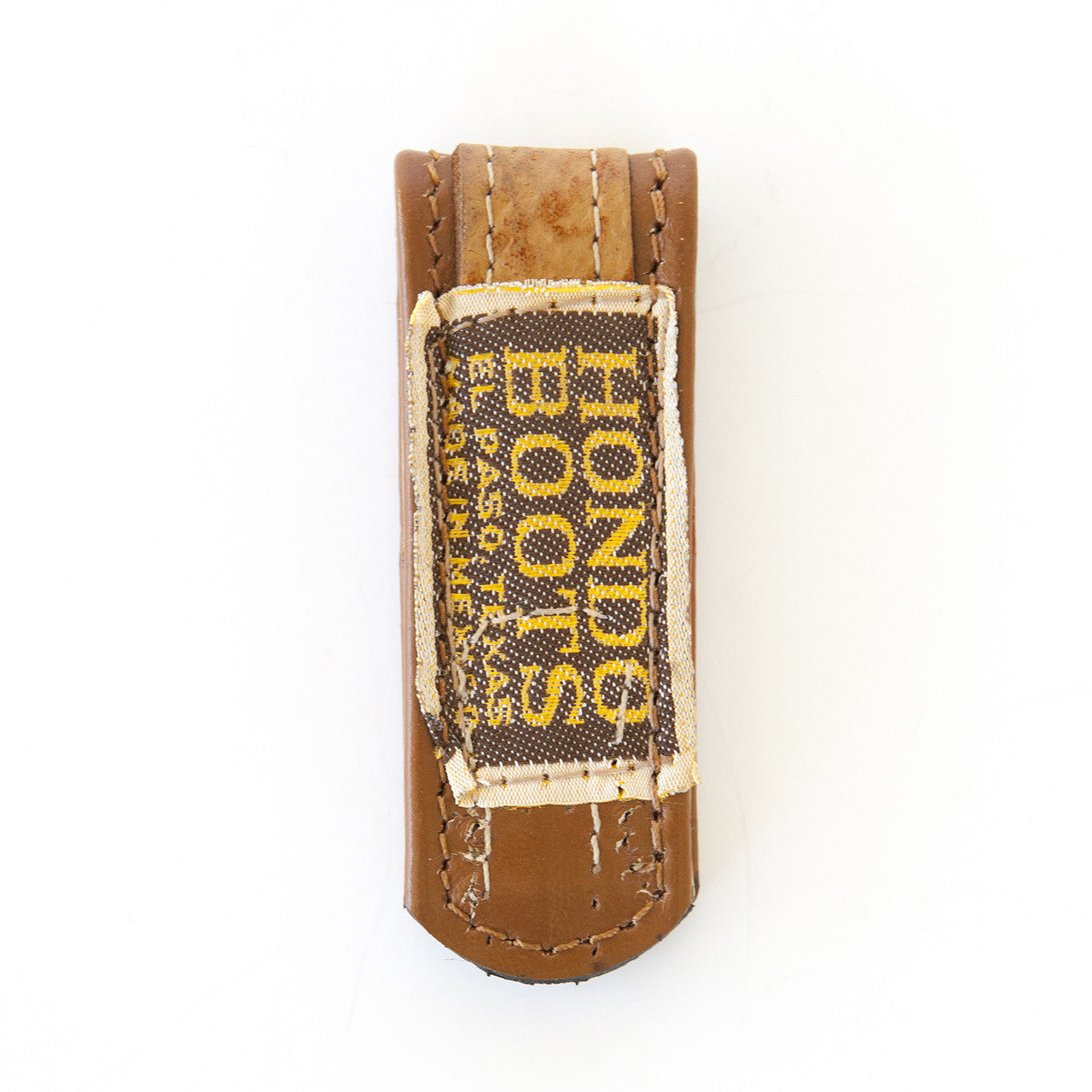 Brown + Metallic Gold Bootstrap Money Clip