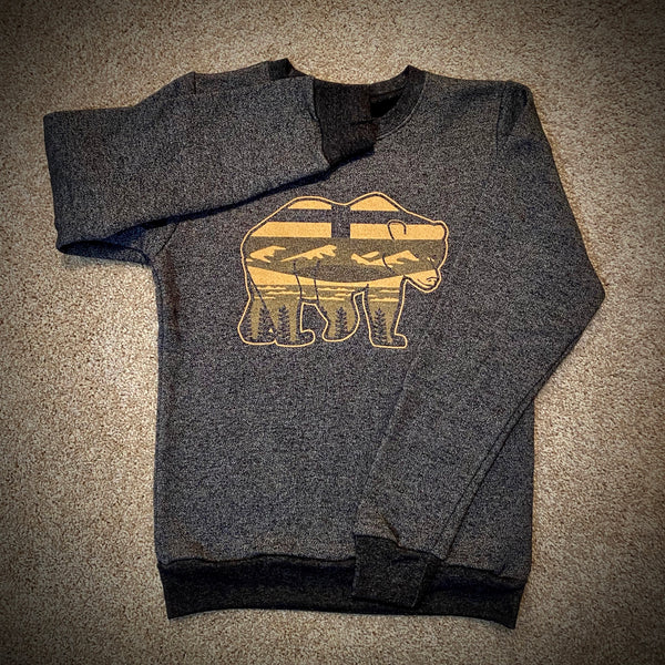 Limited Edition Gold Ink AlBearta Unisex Marled Crewneck ...