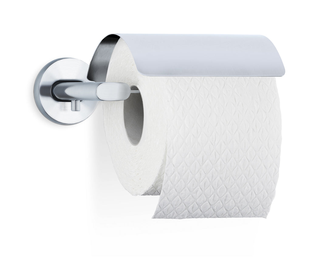 Wall Mounted Toilet Paper Holder With Cover Areo Blomus