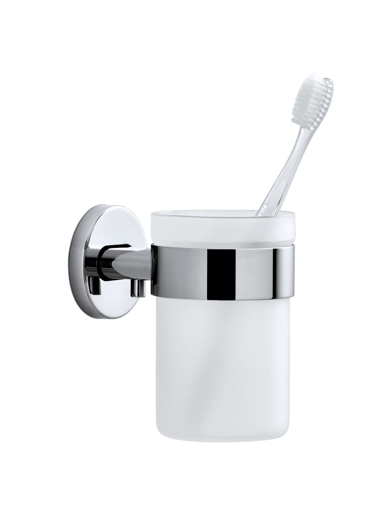 toothbrush holder wall mount chrome